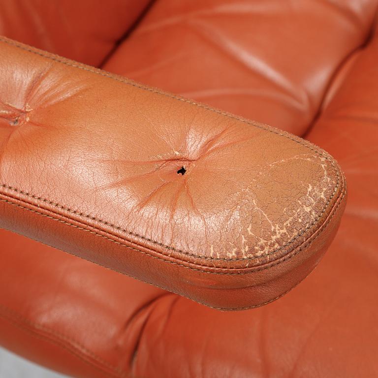 A pair of 'Birgitta' easy chairs by Bruno Mathsson for Dux. Second half of the 20th century.