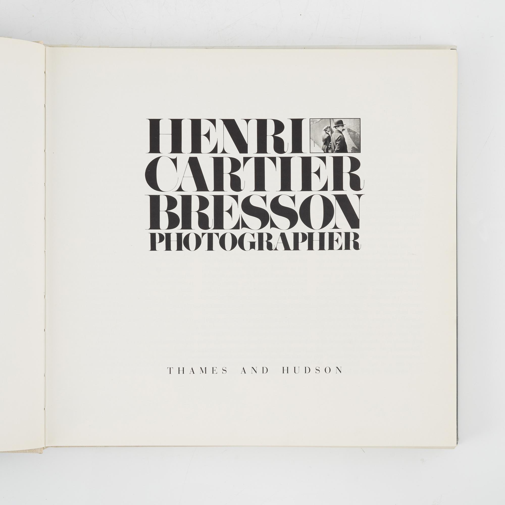 Henri Cartier-Bresson, "Photographer", Photobook.