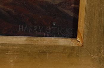 HARRY JAMES STICKS, olja på duk, England, sign o dat 1891.