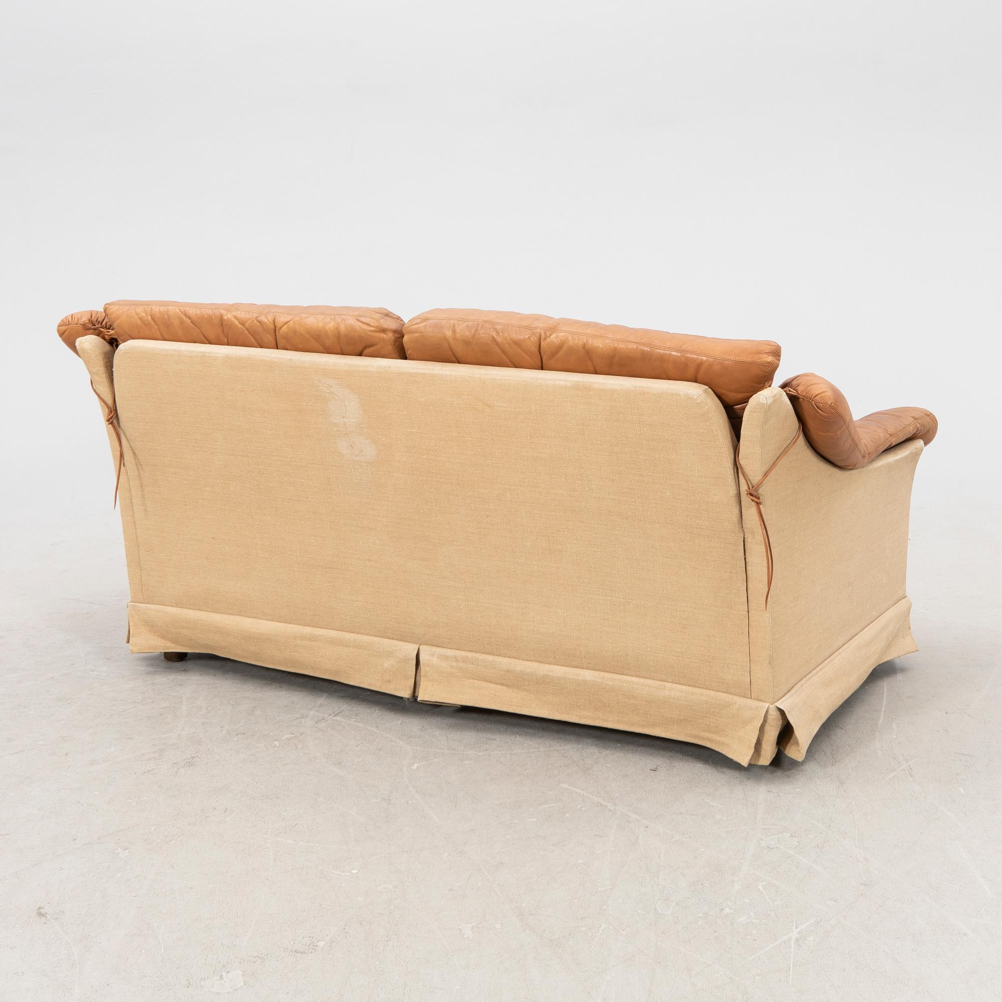 A leather sofa from DUX, second half of the 20th century.