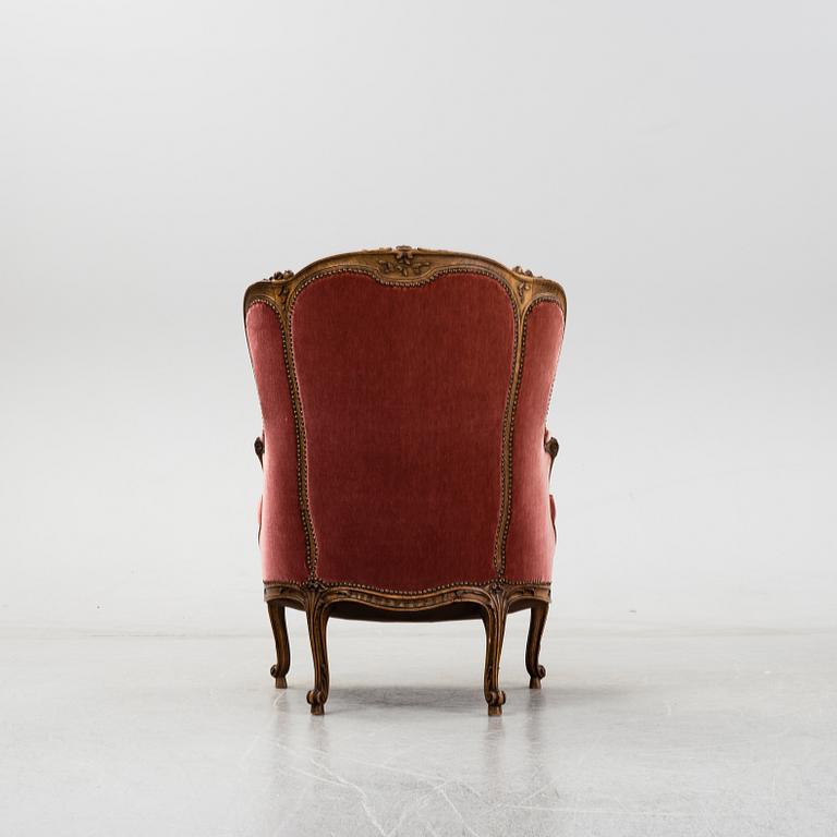 A Lous XV-style armchair, second half of the 20th century.