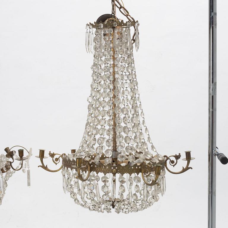 An Empire-Style Chandelier, 20th Century.