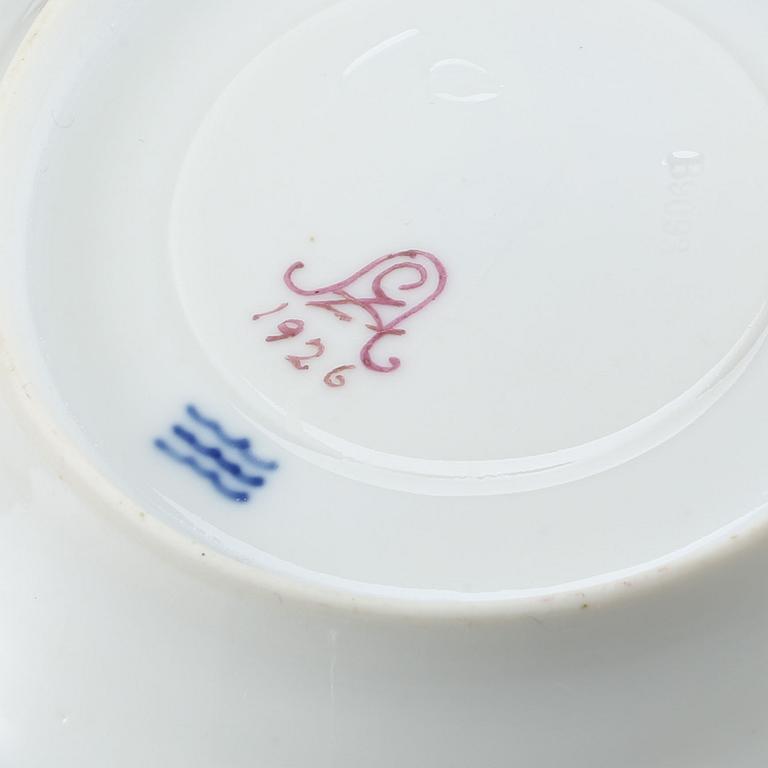 KAFFESERVIS, porslin, 22 delar, "Purple", Royal Copenhagen, Danmark, 1900-tal.