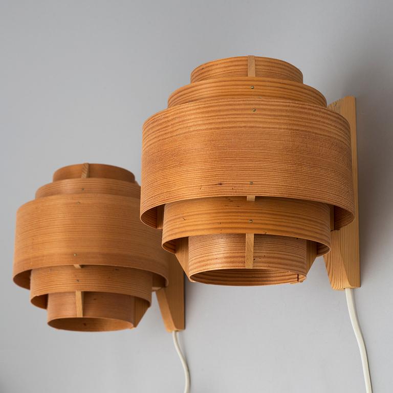 A pair of model V327 ceiling lights by Hans-Agne Jakobsson, Elysette, late 20th century.