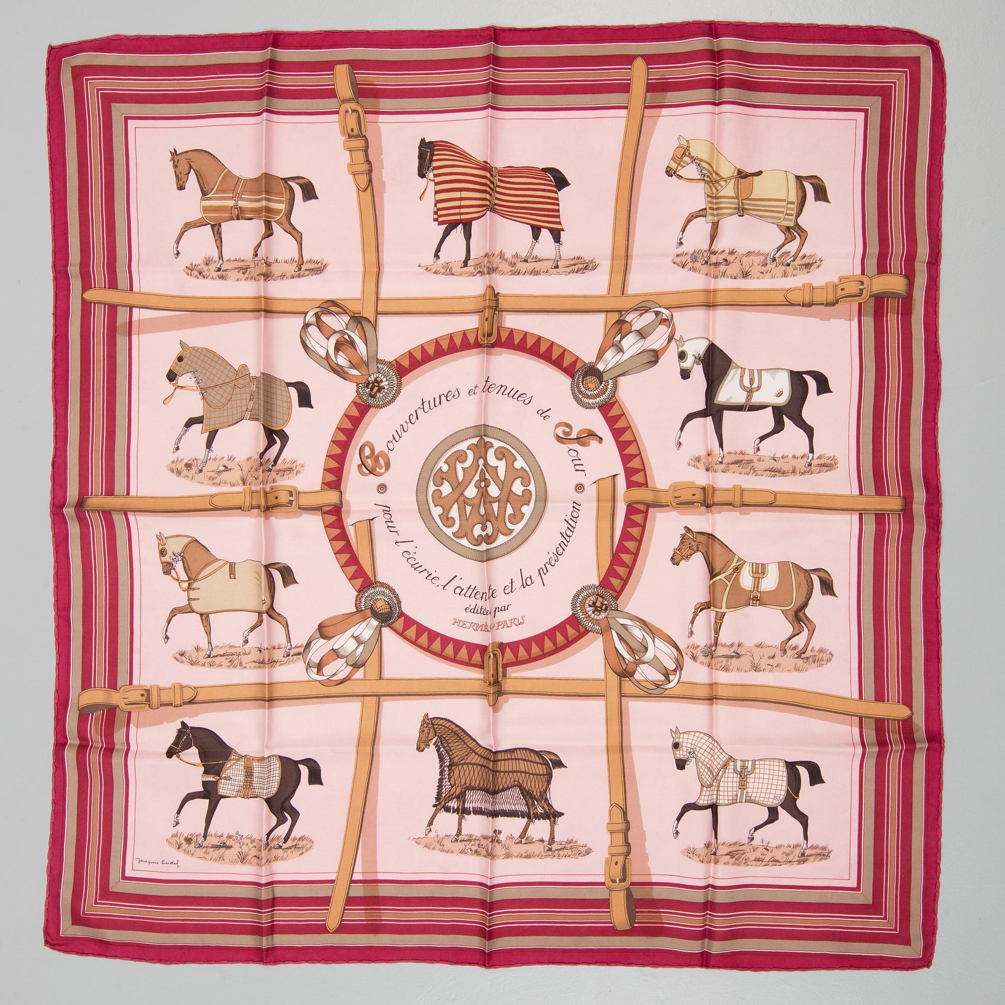 SCARF, Hermès, "Couvertures et Tenues de Jour", 1962.