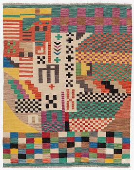 Kelim, modern, approx. 170 x 138 cm.
