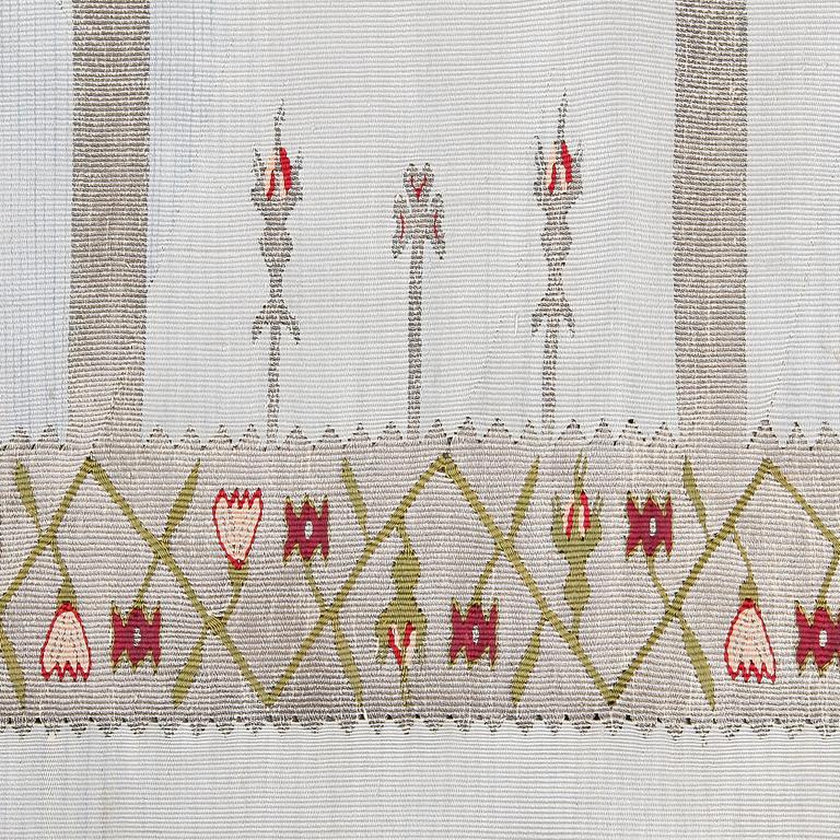 DUK, silke och silvertråd. Östeuropa troligen Bulgarien Rumänien 1800/1900-tal.