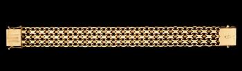 ARMBAND, 18K rött och vitt guld. Vikt 56 ca g.