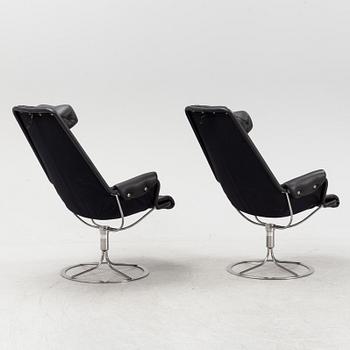 Bruno Mathsson, a apir of 'Jetson' lounge chairs, Dux, Sweden.