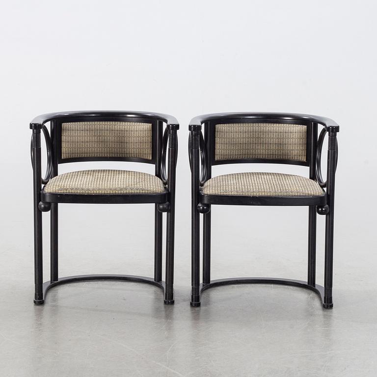 JOSEF HOFFMANN, a pair of chairs, Wittmann, Austria.