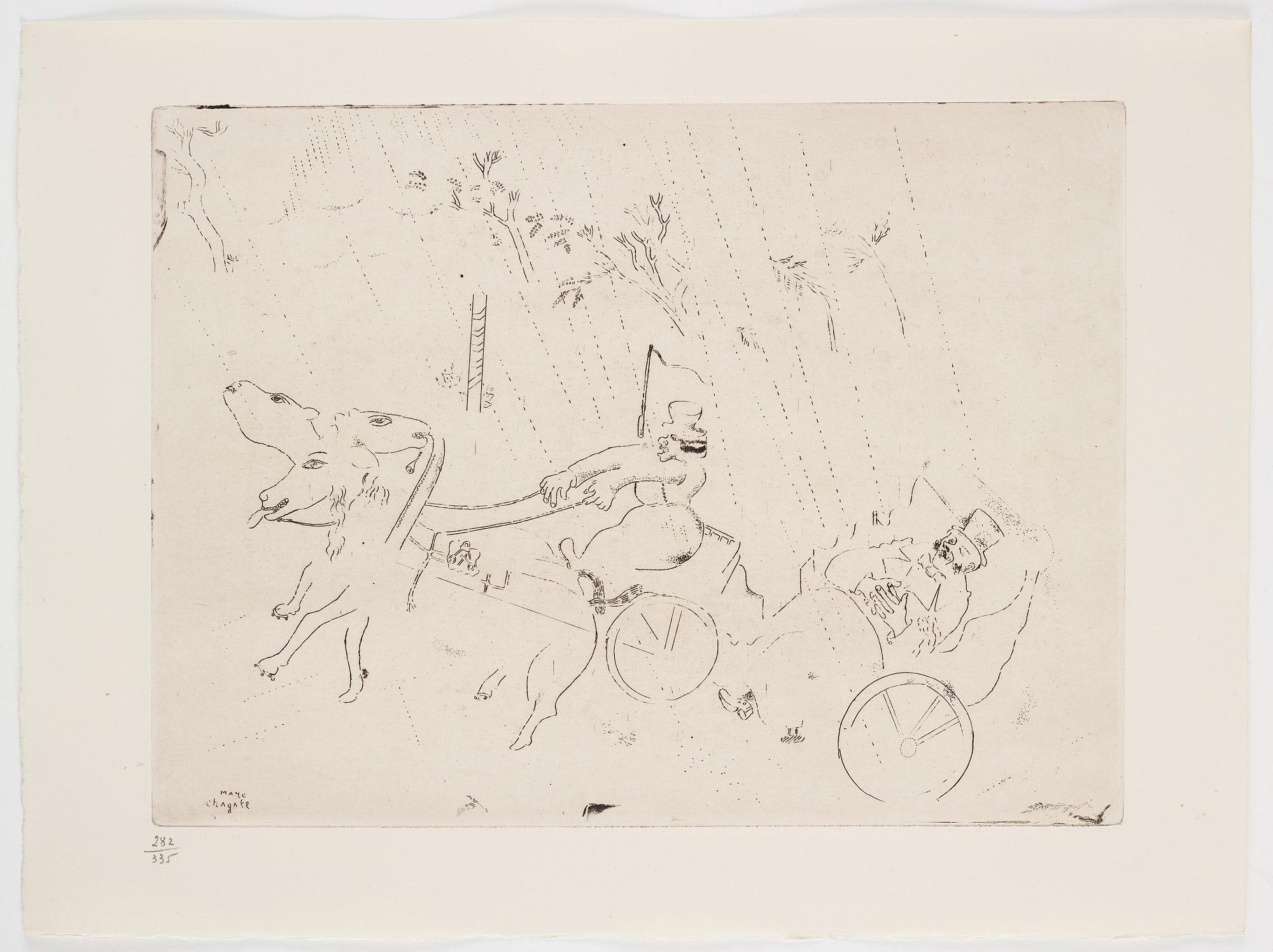 MARC CHAGALL, 71 st etsningar ur upplagan om 285 exemplar på Arches/MBM/J. Perrigot-papper, 1923-1948.