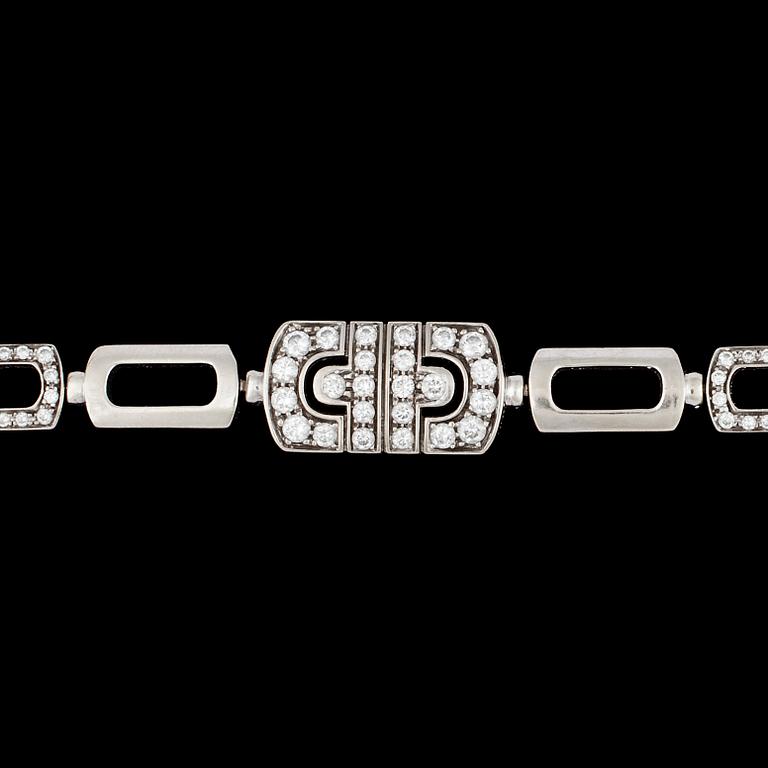 A Bvulgari brilliant cut diamond bracelet, tot. app. 1.75 cts.