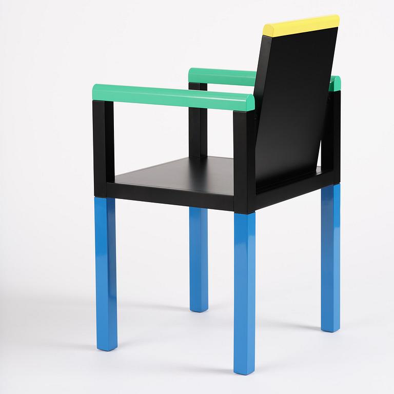 George Sowden, a "Palace Chair", Memphis, Italy, post 1983.