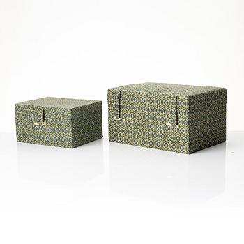 A group of three bright yellow yixing 'Gongfu' teapots, China, 1990s.