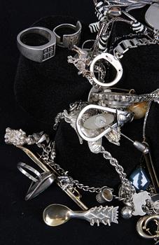 PARTI SILVER, 68 delar, ca 970 g.