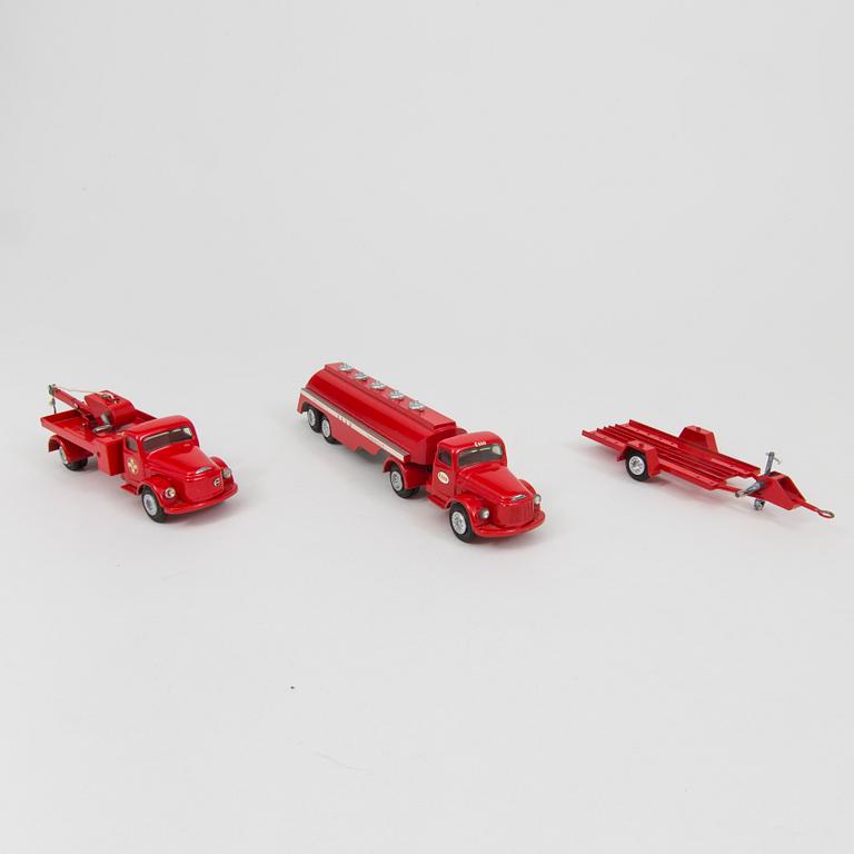 Three diecast Tekno vehicles Denmark 1960s.