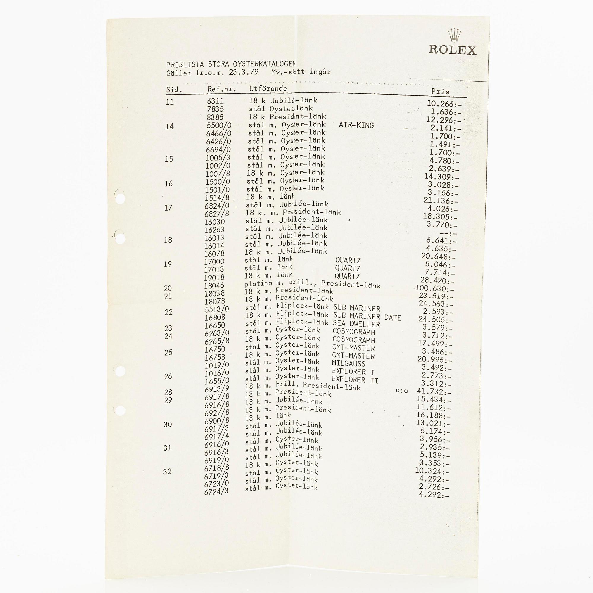 Rolex, Day-Date, "Pie-Pan", ca 1975.