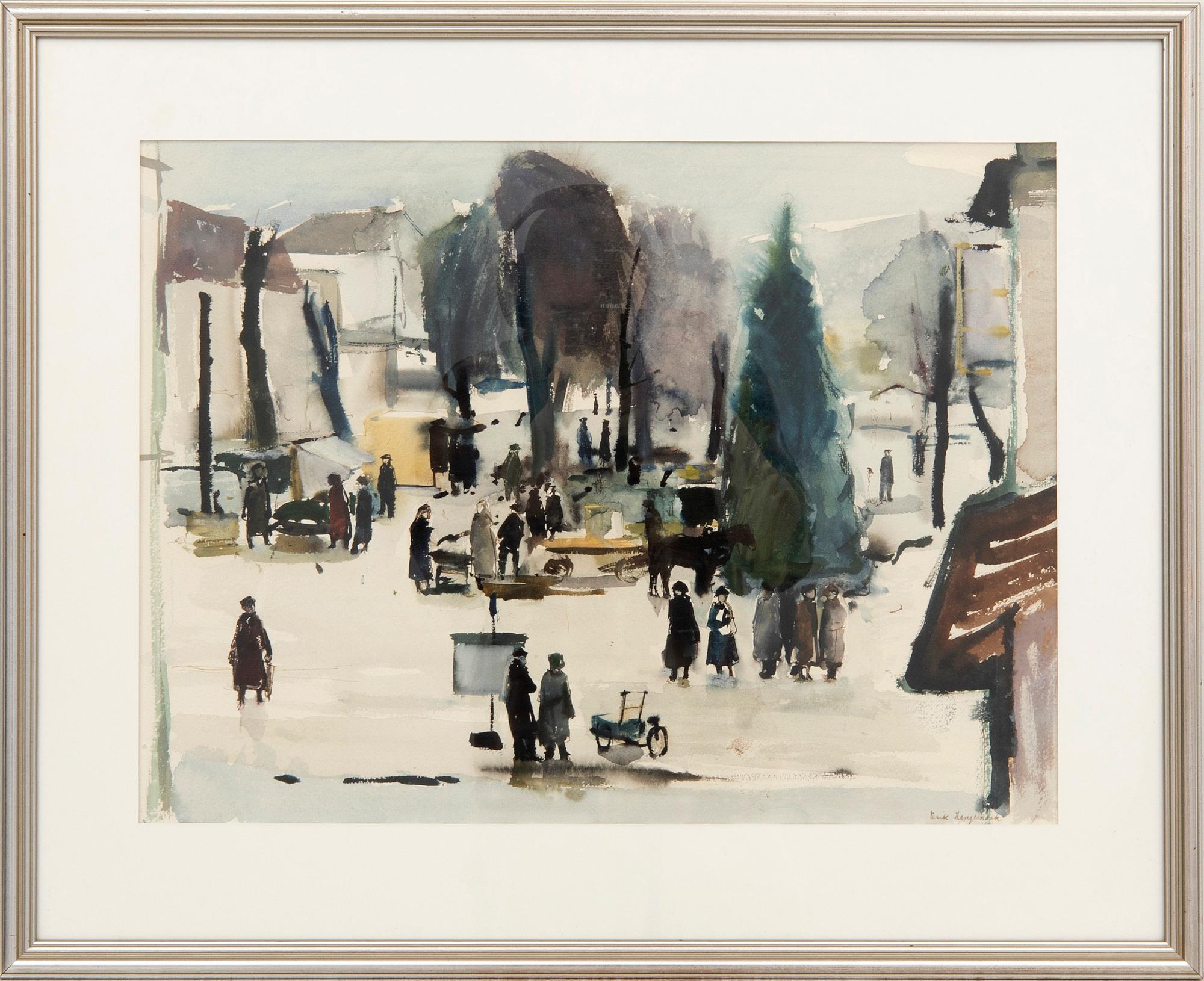 Erik Langemark, Market Square Scene.