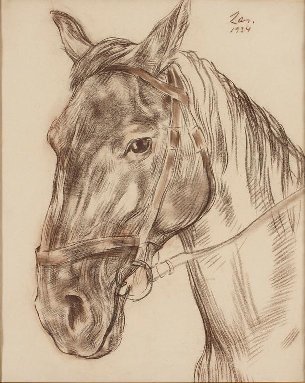 Lotte Laserstein, Porträtt av häst.