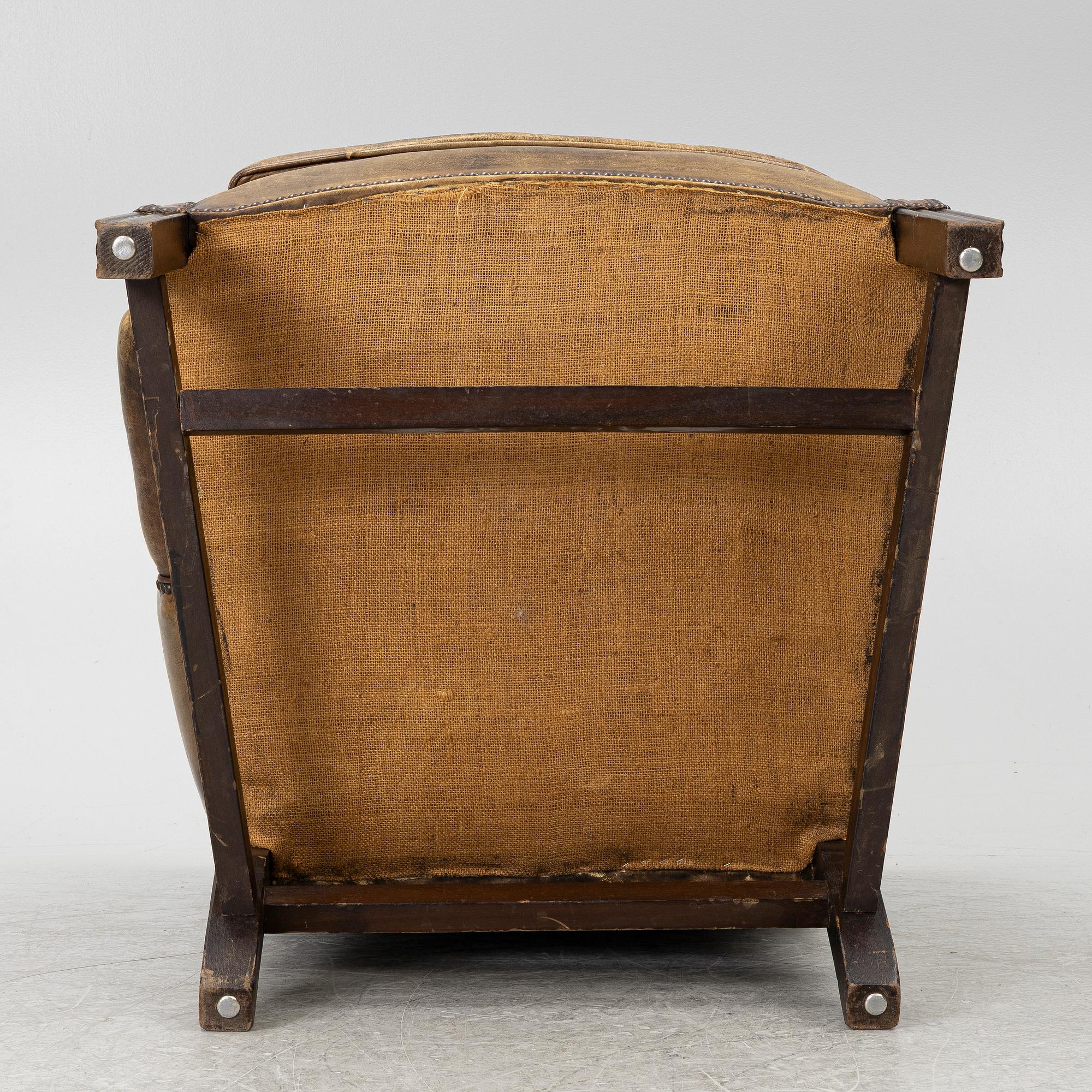 Armchair, so-called wing chair, second half of the 20th century.