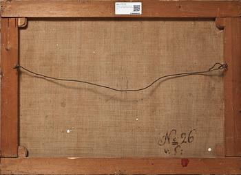 OKÄND KONSTNÄR, olja på duk, ej sign, 1800-talets första hälft.