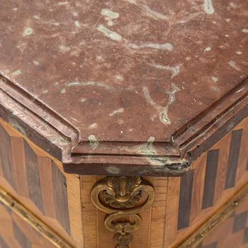 A Gustavian commode, late 18th century.