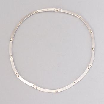 NECKLACES, 4 pcs, silver. Lapponia 1978-91.