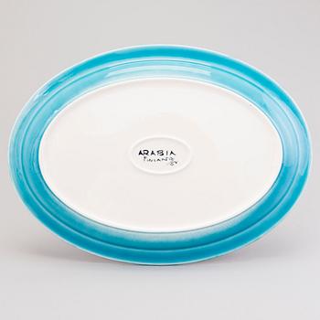 DORRIT VON FIEANDT, A ceramic dish, signed with monogram, Arabia Finland.