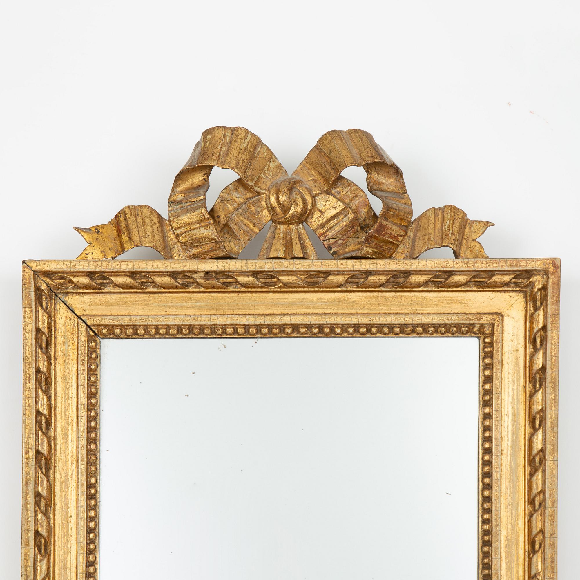 A Gustavian giltwood frame, Stockholm, late 18th century.