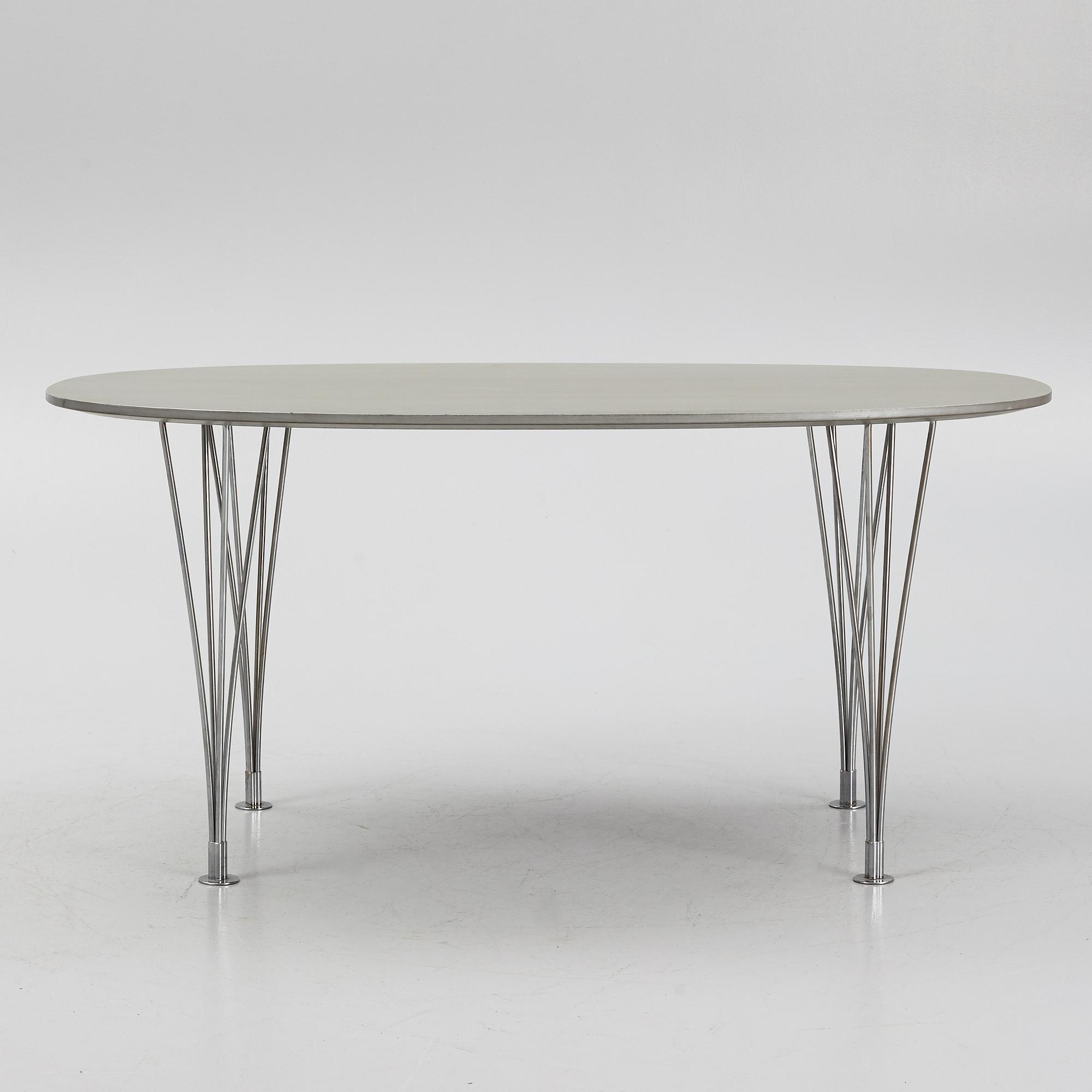 Bruno Mathsson & Piet Hein, matbord, "Superellips", Mathsson International, Värnamo.