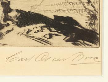 Carl Oscar Borg, By up on the cliff.