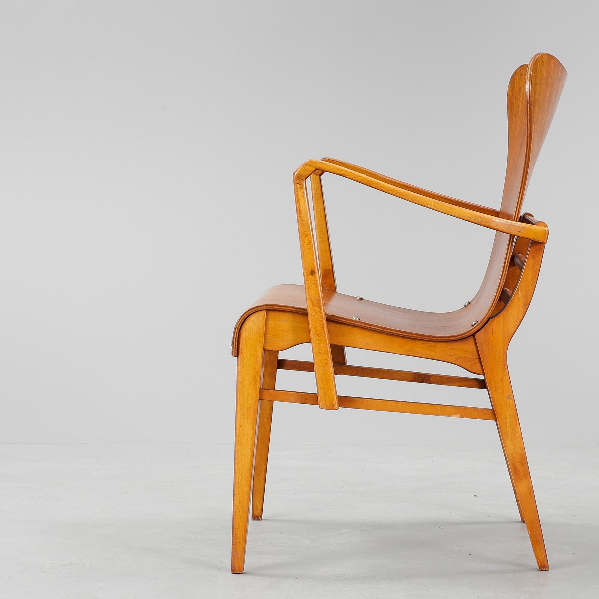 KARMSTOL, Axel Larsson, Svängsta stilmöbler, 1950-tal.
