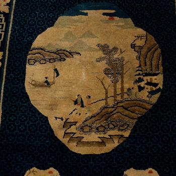 A RUG, a semi-antique Baotou, China, ca 166-167,5 x 103 cm.