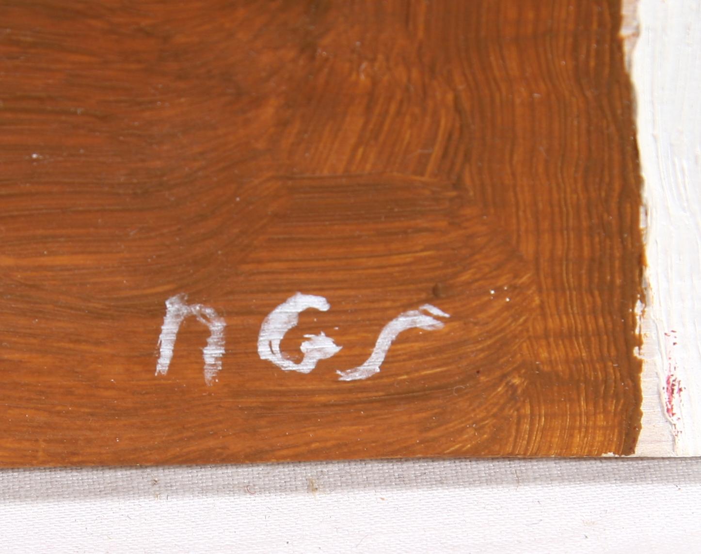 NILS G STENQVIST, olja på pannå. Sign a tergo.
