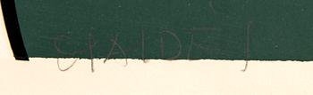 Manolo Valdés litografi signerad och numrerad 74/75.