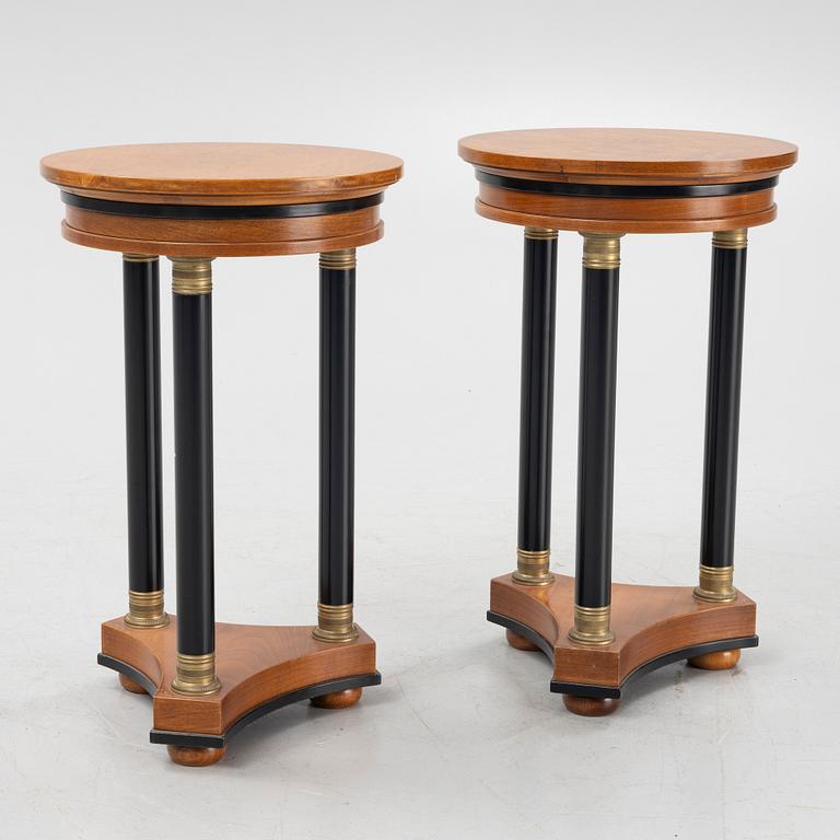 Lampbord, ett par, Empirestil, 1900-talets senare del.