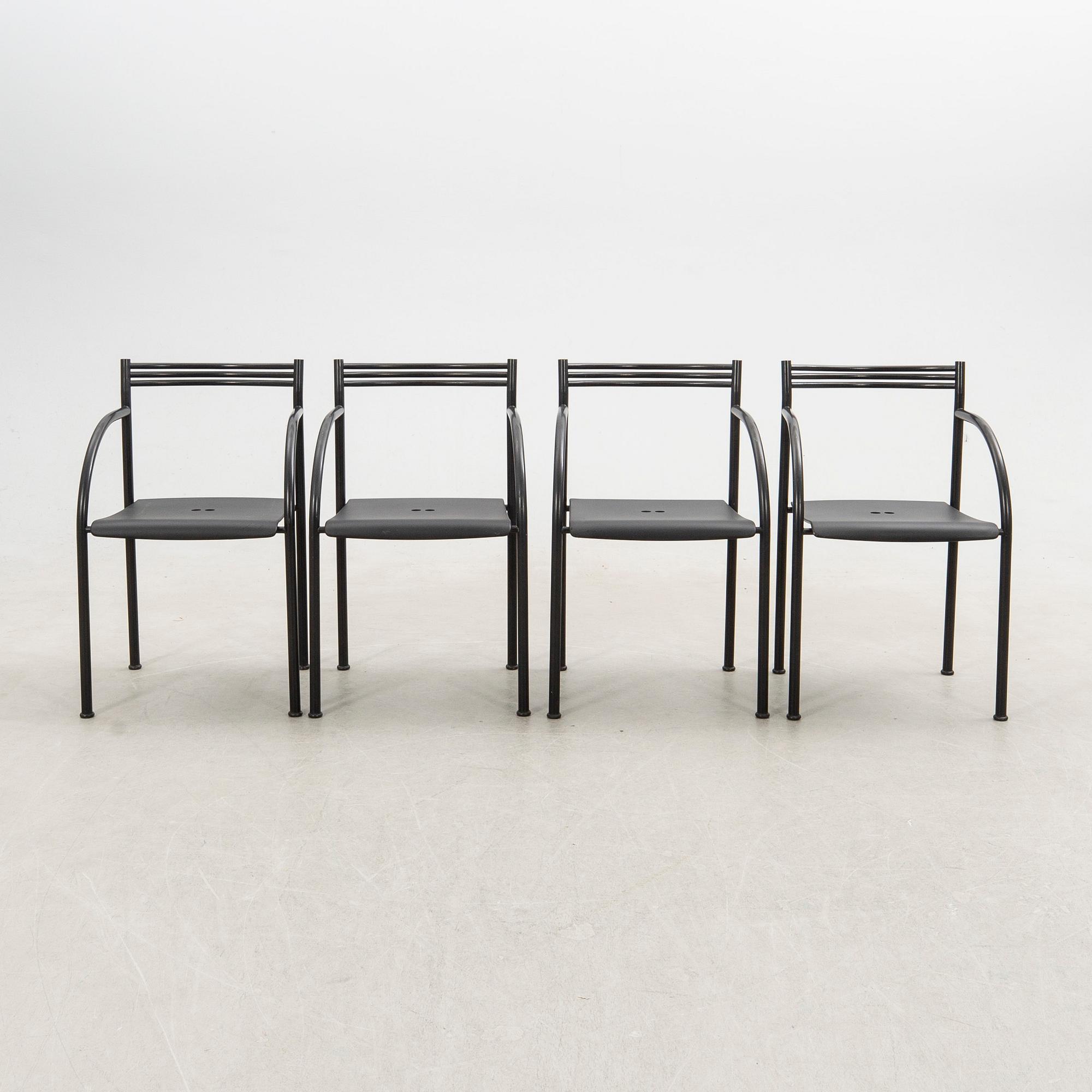 Philippe Starck, chairs, 4 pcs, "Fransesca Spanish", Baleri, Italy.