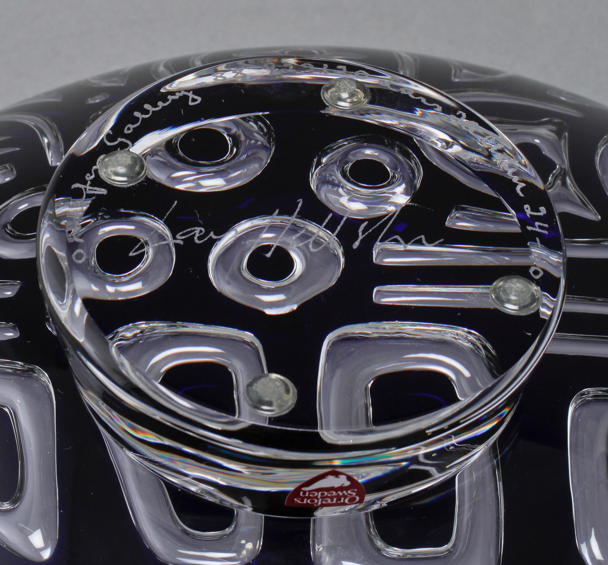 SKÅL, glas, Lars Hellsten, Orrefors Gallery, 1988.