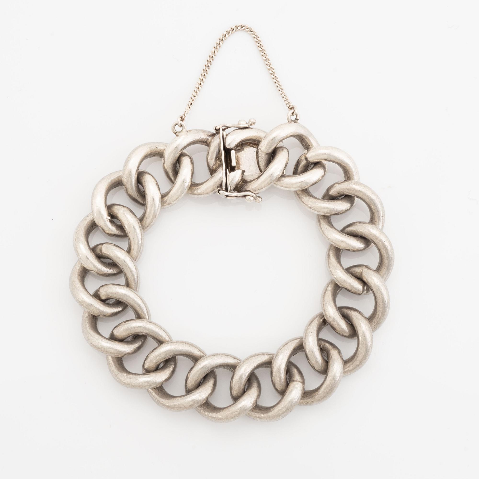 Armband, silver, Victor Jansson, Lindesberg, 1972.