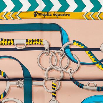 Hermès, a 'Panoplie Equeste' silk scarf.