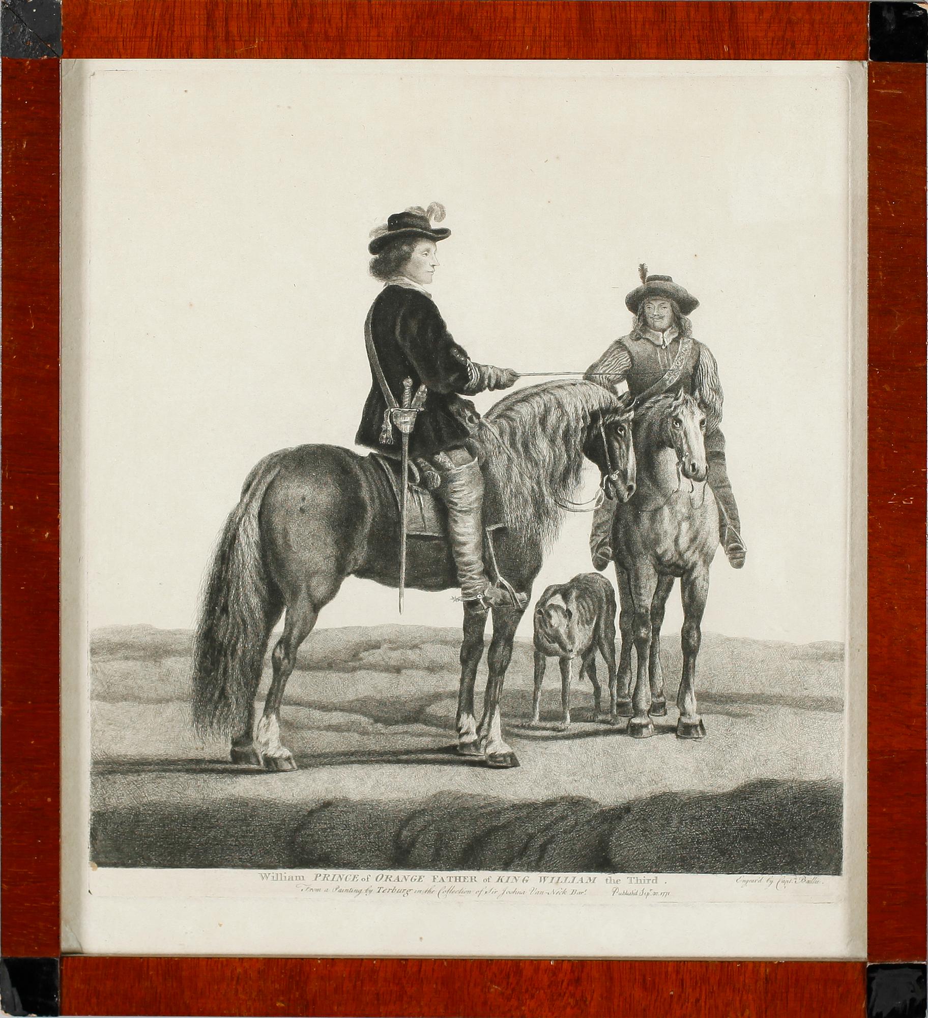 KOPPARSTICK, efter Terburg, 1700-tal.