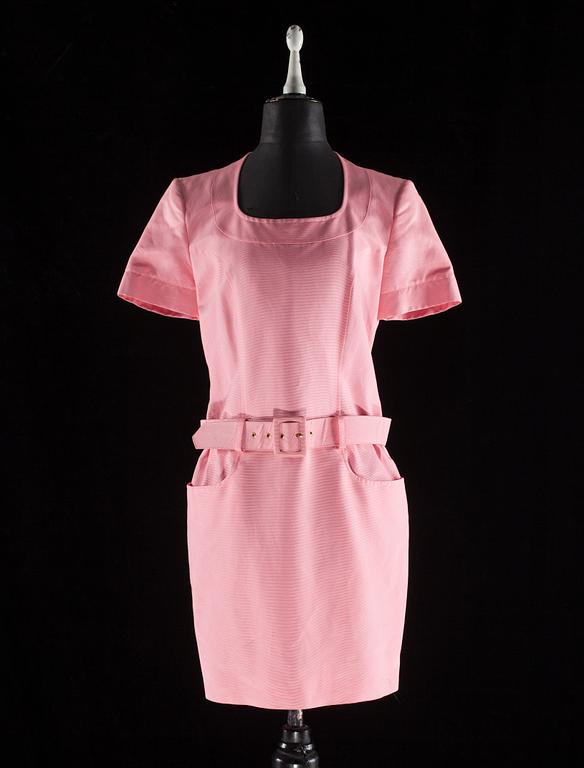 A pink silk dress by Christian Lacroix.