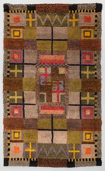 Laila Karttunen, a Finnish long pile rug for Wetterhoff. Circa 220 x 135 cm.