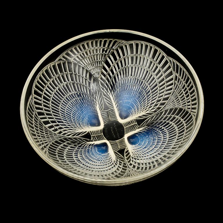 SKÅL, glas, art deco, "Coquille", Lalique, Frankrike. Före 1939. Sign. "R Lalique".