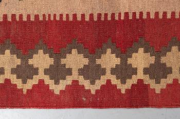 A carpet, a kilim, probably Veramin, ca 153 x 121,5 cm.