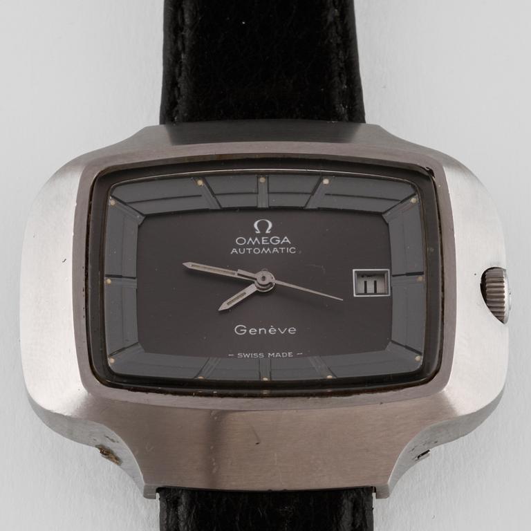 ARMBANDSUR, stål, Omega, "Geneve".