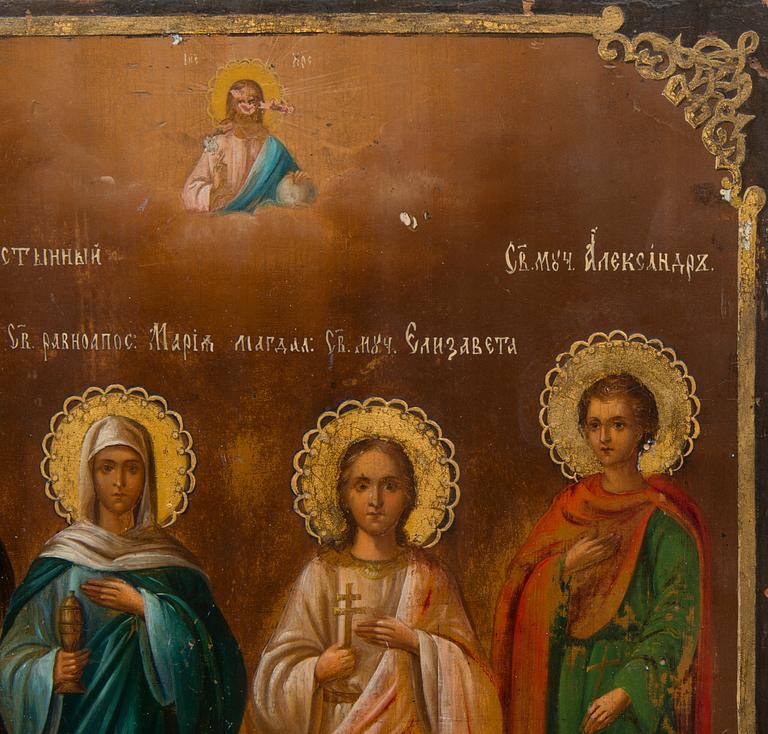 A Russian icon from the latter half of the 19th century.