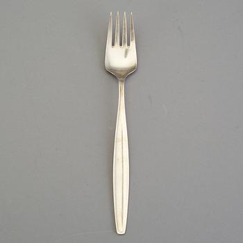 FIRMAN GEORG JENSEN, Köpenhamn efter 1953, Bestickservis, "Cypress" 36 delar, silver.