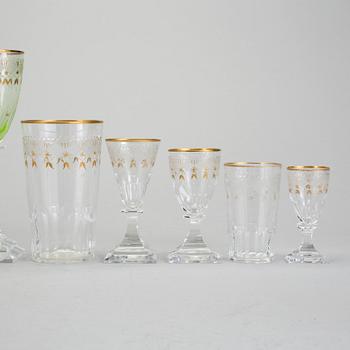GLASSERVIS, 67 delar, "Odelberg Junior", Kosta, 1900-talets andra hälft.