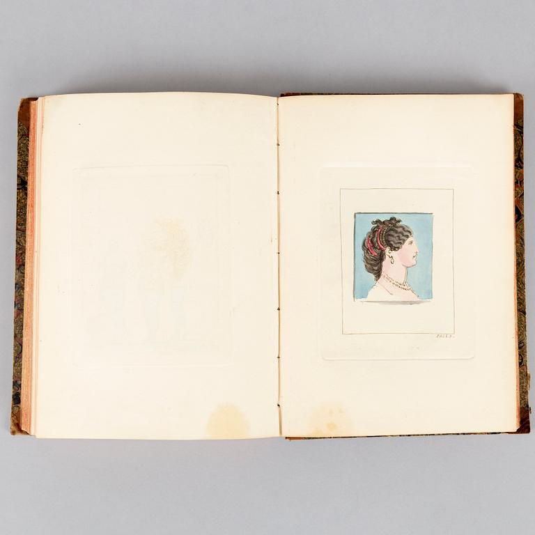 ”Resa til Italien”, med 38 handkolorerade planscher.